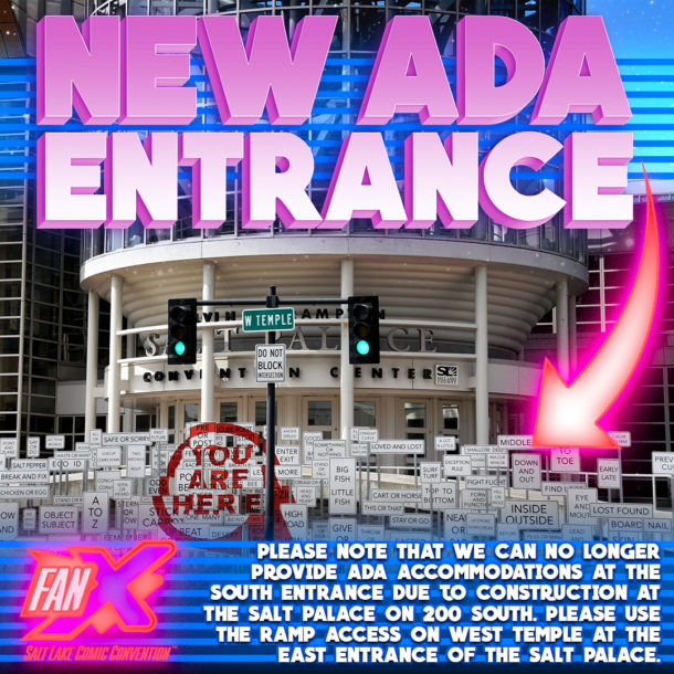 New ADA Entrance at #FanX21!