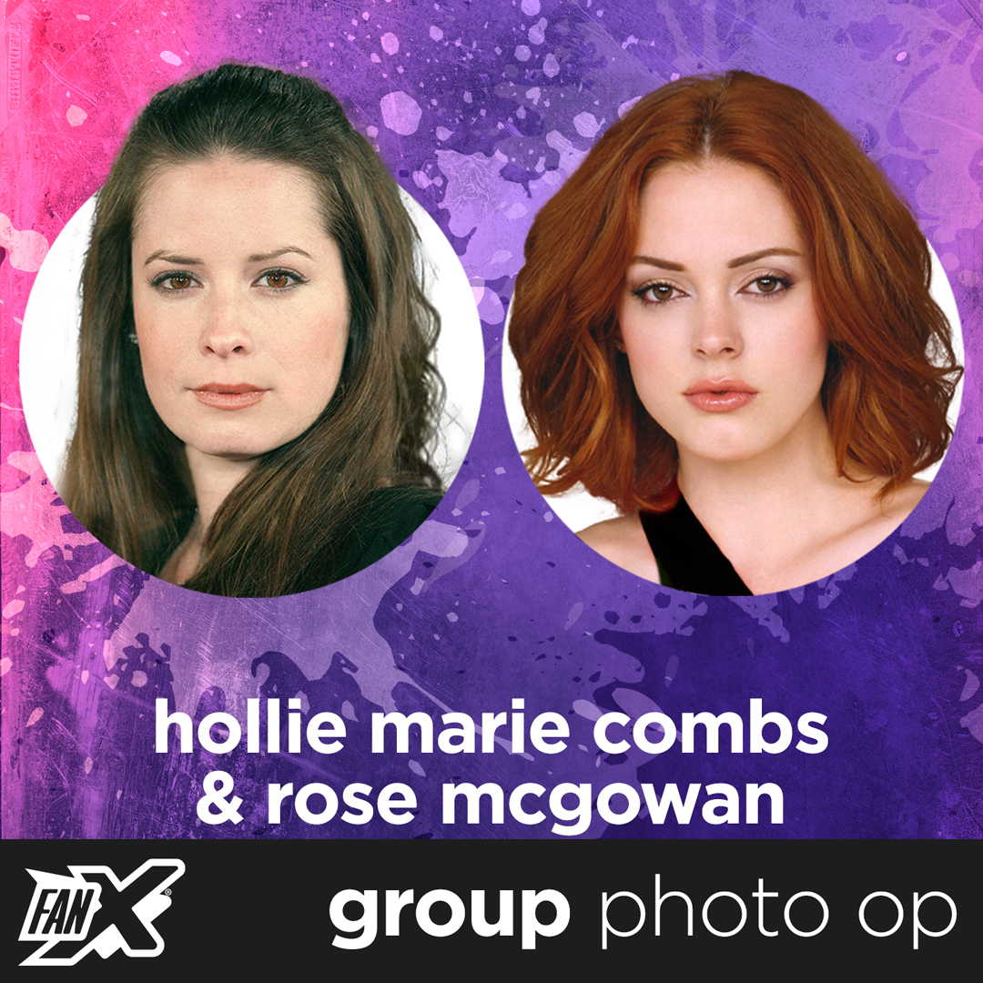 Group Photo Ops with Holly Marie Combs and Rose McGowan