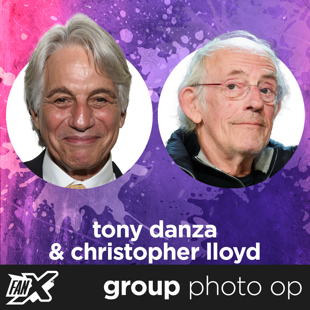 Group Photo Op with Tony Danza & Christopher Lloyd