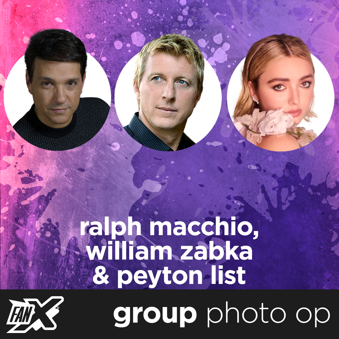 Group Photo Op with Ralph Macchio, William Zabka. & Peyton List